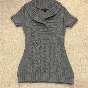 Banana Republic Gray Cowl Neck Sweater Tunic